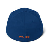 Embroidered Wahoo Junkies Blue/Orange Flexfit Hat
